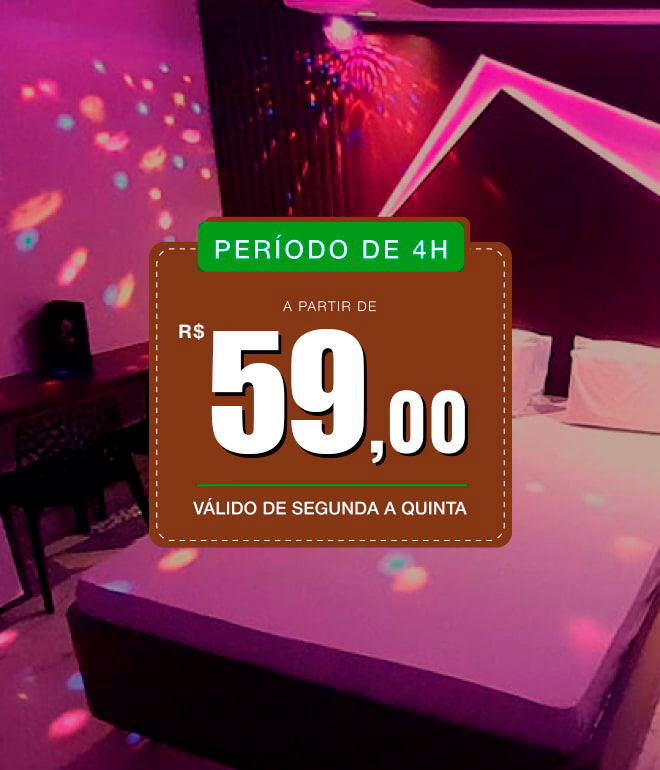 período de 4h a partir de R$59, válido de segunda a quinta